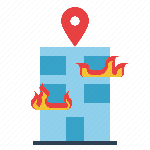 Emergency, fire, gps, location, maps icon - Download on Iconfinder