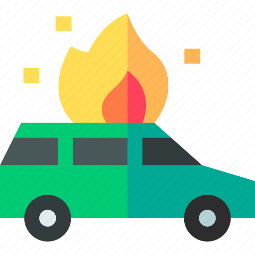 Burning, car, taxi, transportation, vehicle icon - Download on Iconfinder