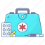 first, aid, kit, first aid kit, medical box, medical aid, healthcare 
