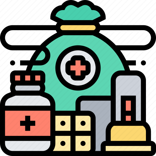 Emergency, bag, rescue, healthcare, medicine icon - Download on Iconfinder