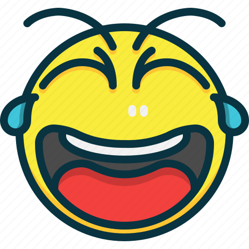 Laugh, emoji, emoticons, smile, feelings, blessed icon - Download on Iconfinder