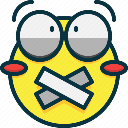 Quiet, emoji, feelings, emoticons, sprohibit icon - Download on Iconfinder