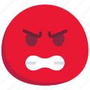 angry, emoticon, smiley, anger, hate