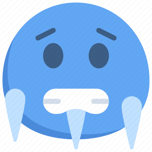 Cold, emoticon, smiley, shiver, ice icon - Download on Iconfinder