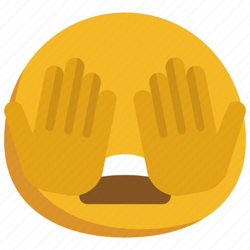 Covered, eyes, emoticon, smiley, hide icon - Download on Iconfinder