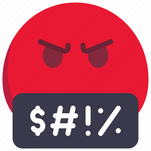 Cursing, emoticon, smiley, swearing, swear icon - Download on Iconfinder