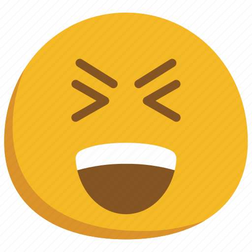 Laughing, emoticon, smiley, laugh, laughter icon - Download on Iconfinder