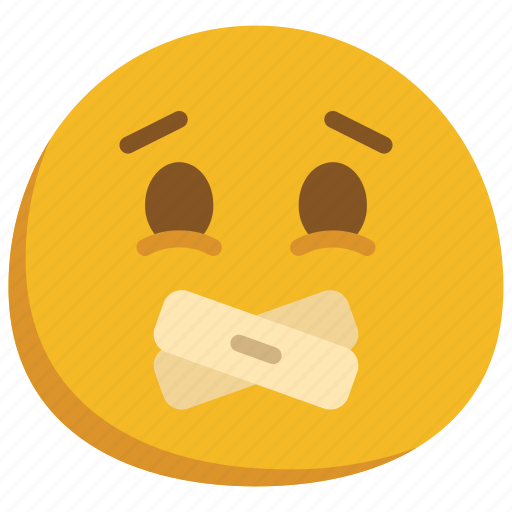 Sealed, mouth, emoticon, smiley, shut icon - Download on Iconfinder