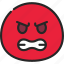 angry, emoticon, smiley, anger, hate 