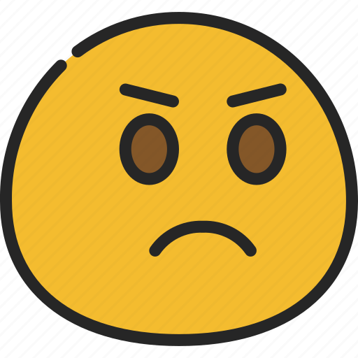 Annoyed, emoticon, smiley, anger, angry icon - Download on Iconfinder
