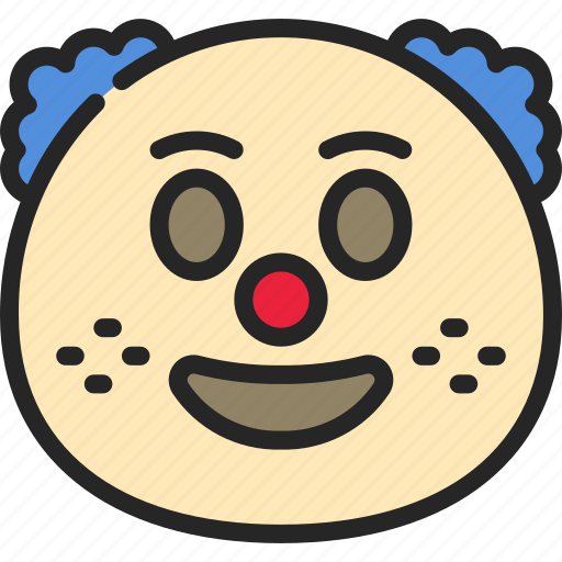 Clown, emoticon, smiley, party, circus icon - Download on Iconfinder