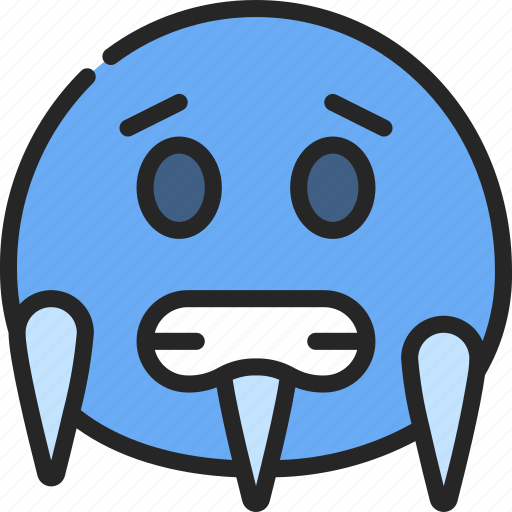 Cold, emoticon, smiley, shiver, ice icon - Download on Iconfinder