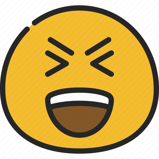 Laughing, emoticon, smiley, laugh, laughter icon - Download on Iconfinder