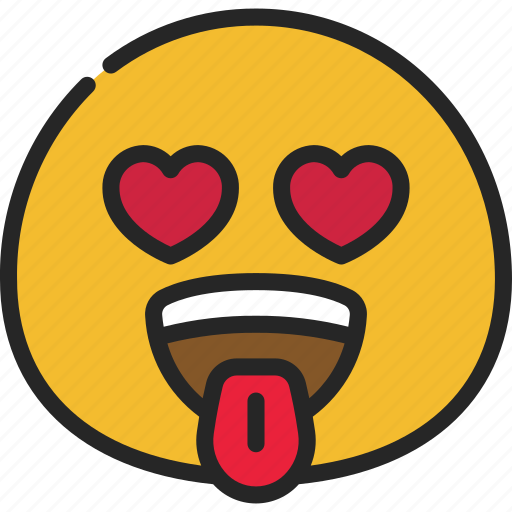 Lust, emoticon, smiley, heart, eyes icon - Download on Iconfinder