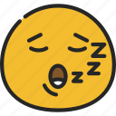 sleeping, emoticon, smiley, sleep, asleep