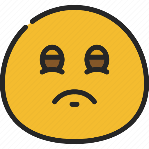 Tired, sad, emoticon, smiley, sadness icon - Download on Iconfinder