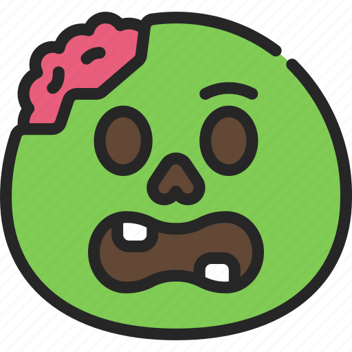 Zombie, emoticon, smiley, dead, evil icon - Download on Iconfinder