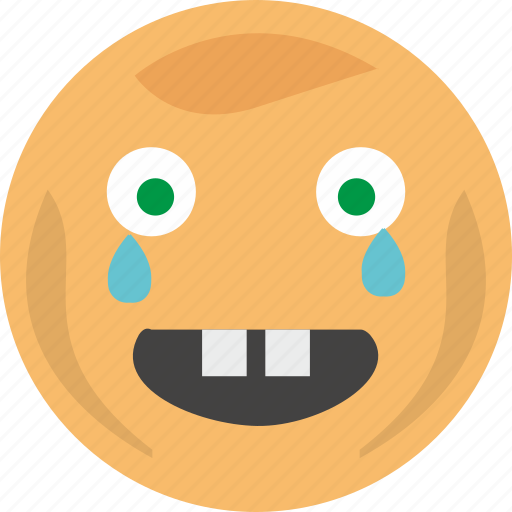 Baby, cry, emoji, face, tears, tooth icon - Download on Iconfinder