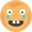 baby, cry, emoji, face, tears, tooth 