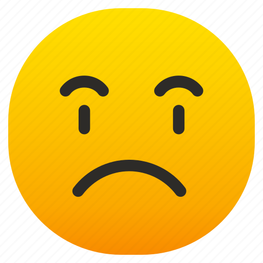 Emoji, emoticon, smileys, feelings, mood, ideogram, sad icon - Download on Iconfinder