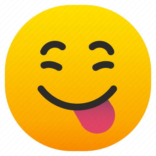 Emoji, emoticon, smileys, feelings, mood, ideogram, yummy icon - Download on Iconfinder