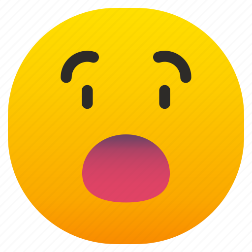 Emoji, emoticon, smileys, feelings, mood, ideogram, surprised icon - Download on Iconfinder