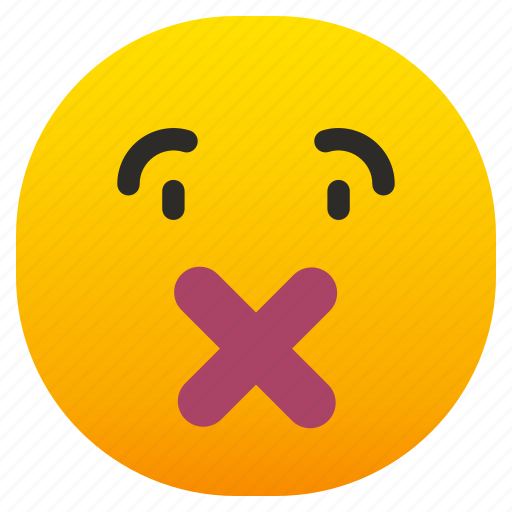 Emoji, emoticon, smileys, feelings, mood, ideogram, shut up icon - Download on Iconfinder