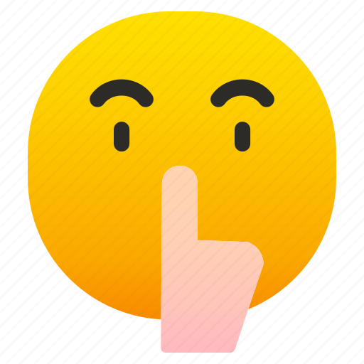 Emoji, emoticon, smileys, feelings, mood, ideogram, shh icon - Download on Iconfinder