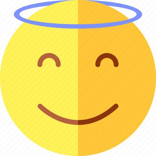 Emoticon, face, expression, feelings, emoji, feel, angel icon - Download on Iconfinder