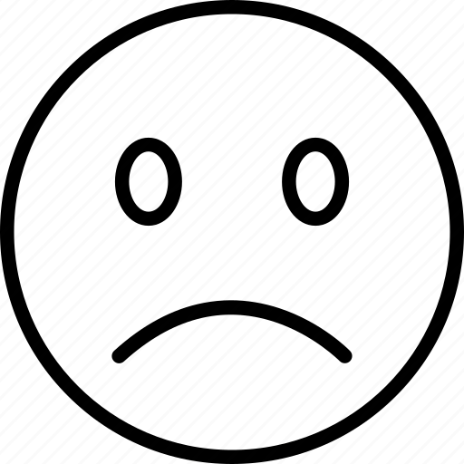 Emoticon, face, expression, feelings, emoji, feel, sad icon - Download on Iconfinder