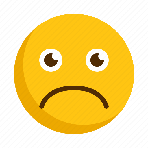 Emoji, emoticon, emoticons, emotion, sad icon - Download on Iconfinder