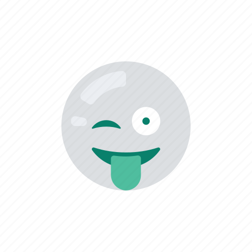 Emoji, emoticon, emotion, laugh, out, tongue, wink icon - Download on Iconfinder