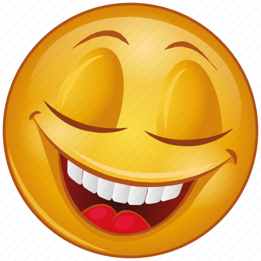 Cartoon, character, emoji, emotion, face, laugh, smiley icon - Download on Iconfinder
