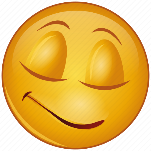 Cartoon, emoji, emotion, face, happy, relax, smile icon - Download on Iconfinder
