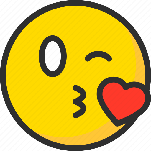 Air, emoji, emoticon, face, kiss, love, mood icon - Download on Iconfinder