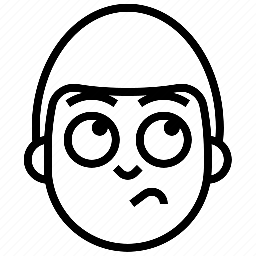 Thinking, emoji, face, smileys, emoticons icon - Download on Iconfinder