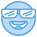 cool, emoji, emoticon, happy, smile, smiley, sunglasses