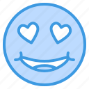 emoji, emoticon, eyes, face, hearth, love, smiley