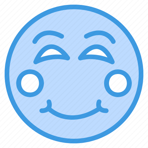 Blush, emoji, emoticon, face, feeling, shy, smiley icon - Download on Iconfinder
