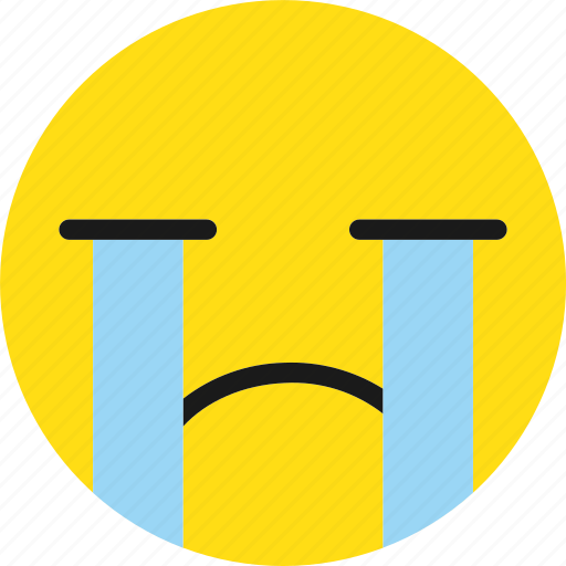 Cry, crying, emoji, emoticons, sad icon - Download on Iconfinder