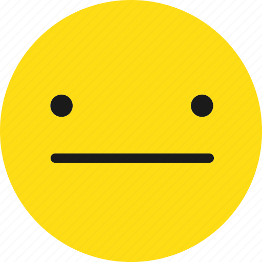 Emoji, emoticons, neutral, somewhat icon - Download on Iconfinder