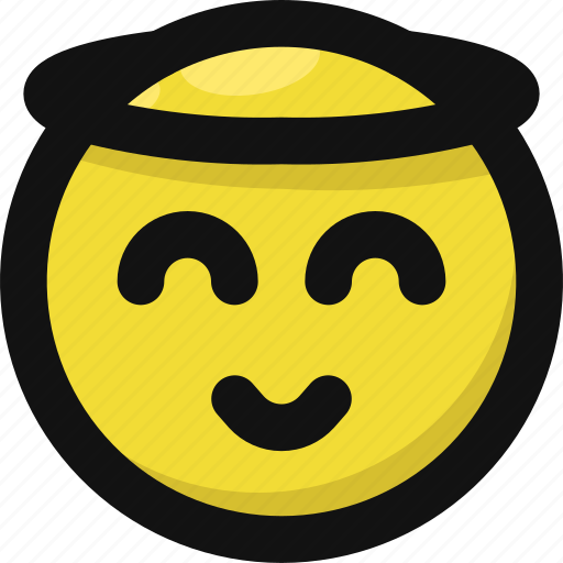 Angel, emoji, emoticon, feelings, good, saint, smileys icon - Download on Iconfinder