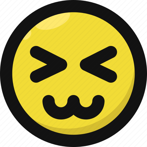 Awkward, embarass, embarrassed, emoji, emoticon, feelings, smileys icon - Download on Iconfinder