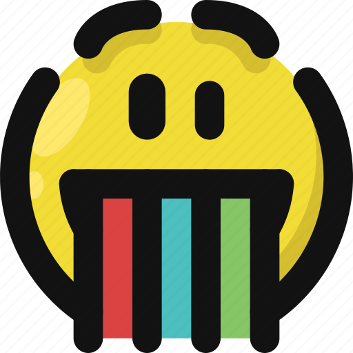 Emoji, emoticon, feelings, happiness, happy, rainbow, smileys icon - Download on Iconfinder