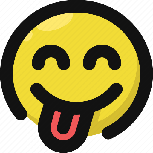 Emoji, emoticon, feelings, happy, hungry, smileys, starved icon - Download on Iconfinder