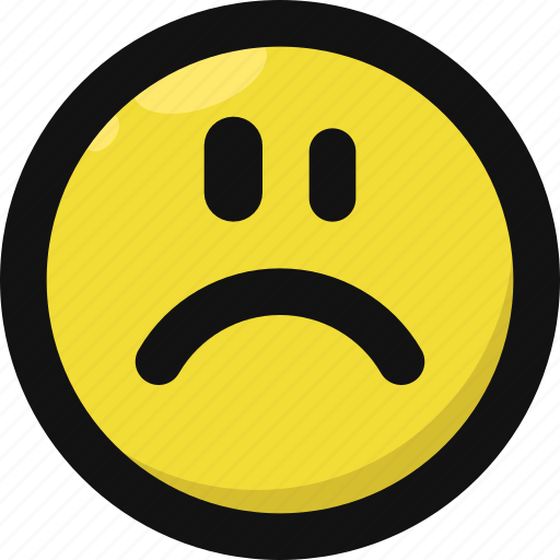 Emoji, emoticon, feelings, sad, smileys, unhappiness, unhappy icon - Download on Iconfinder