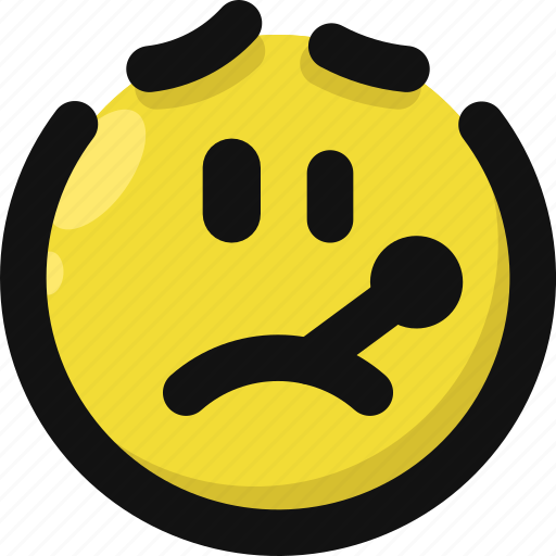 Emoji, emoticon, feelings, fever, sick, smileys, virus icon - Download on Iconfinder