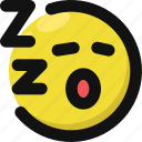 emoji, emoticon, feelings, sleepy, smileys, snore, tired