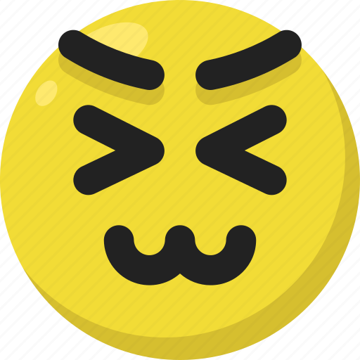 Awkward, embarrassed, emoji, emoticon, feelings, smileys, upset icon - Download on Iconfinder