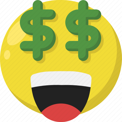 Emoji, emoticon, feelings, happy, money, rich, smileys icon - Download on Iconfinder